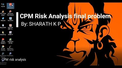 CPM (Risk analysis) - Project assignment for Skyfi Labs Online Course - by SHARATH K P