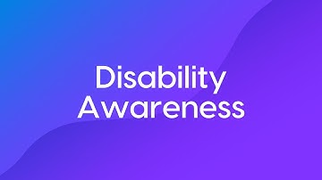Disability Awareness