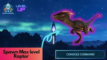 Tamed Raptor Spawn Command | Ark Survival Ascended