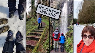 Ирландия / Снег / Водопад / Кислотное озеро в горах / Каникулы в Северной Ирландии