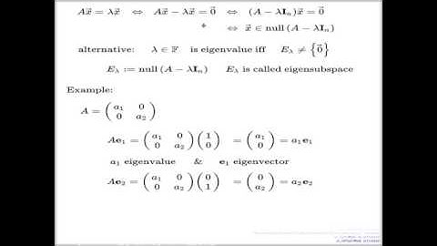 Lecture 18 -- Eigenvalues and eigenvectors basics