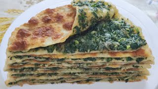 ЛЕПЕШКИ С ЗЕЛЕНЬЮ, ПРОСТО И ВКУСНО рецепты вкусно тесто food мука масло 