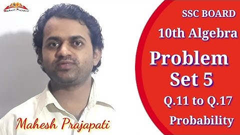 10th Algebra Problem Set 5 Part 3 || Probability || Mahesh Prajapati