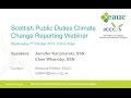 Climate Change Reporting for Scottish Tertiary Education Institutions EAUC Webinar