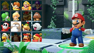 Super Mario Party - Mario, Luigi, Koopa, Dry Bones - Whomp's Domino Ruins