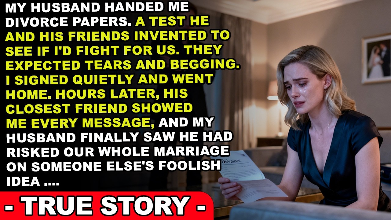 My Husband Gave Me Divorce Papers as a Test, But I Discovered the Truth First