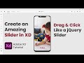 How to create a beautiful slider in Adobe XD | For mobile and web | 2020