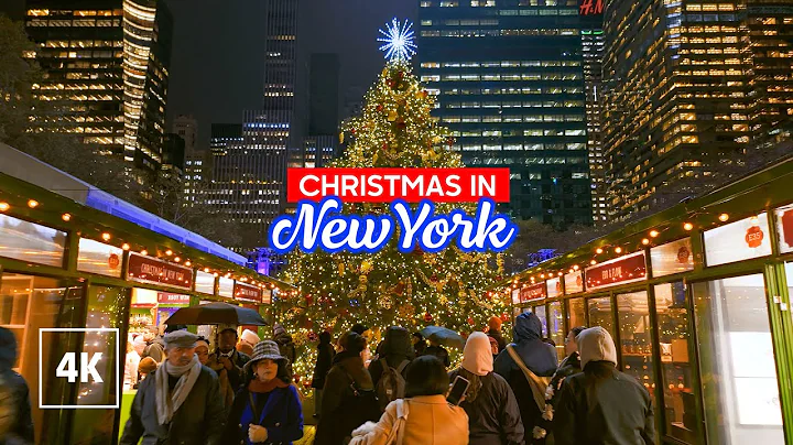 New York Holiday Season in Midtown Manhattan 🎅 Walking Tour 4K