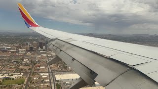4K | Southwest Airlines Boeing 737-700 Landing in Phoenix