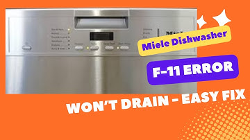 ✨ MIELE DISHWASHER - F 11 ERROR - Easy 5 Minute Fix ✨