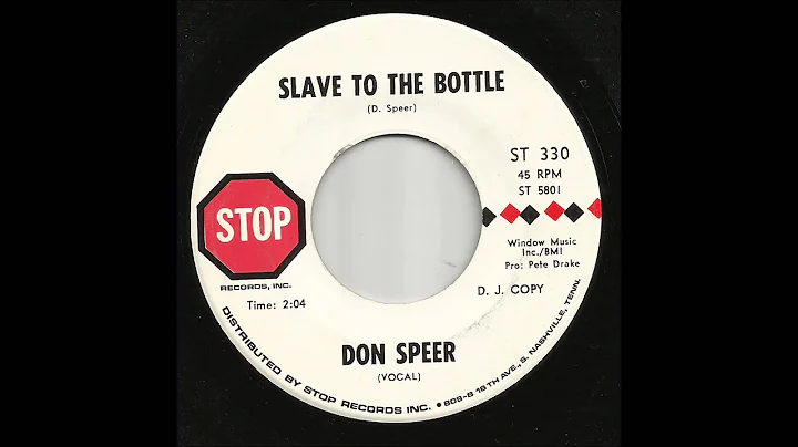 Don Speer - Slave To The Bottle