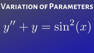 Variation of Parameters y