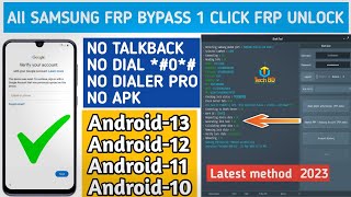 1 Click Samsung FRP Bypass 2023 With FRP Tool | Remove Google Account Android 13/12/11 | Unlock FRP