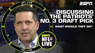 Adam Schefter on the Patriots' latest plans with the No. 3 overall pick | NFL Live