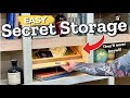 Making hidden storage compartments  next level cabinet making