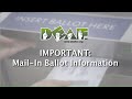 Important... Mail-In Ballot Information