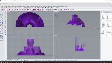 Rendered and Make2d section in Rhino