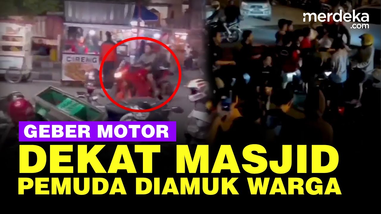 Pemuda Wonogiri Diamuk Warga Usai Geber Geber Motor Dekat Masjid Ganggu Pengajian