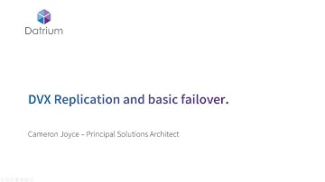 Datrium Automatrix Online Training - DVX Replication and basic DR- Weekly Training April 30 2020