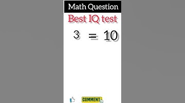 Best IQ test 3 | Math quiz | Mathematics question #mathiqtest