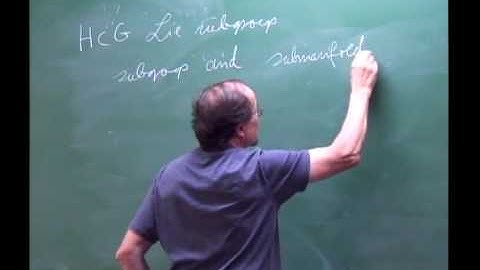 Programa de Doutorado: Lie Groups, Representation Theory and Symmetric Spaces - Aula 01
