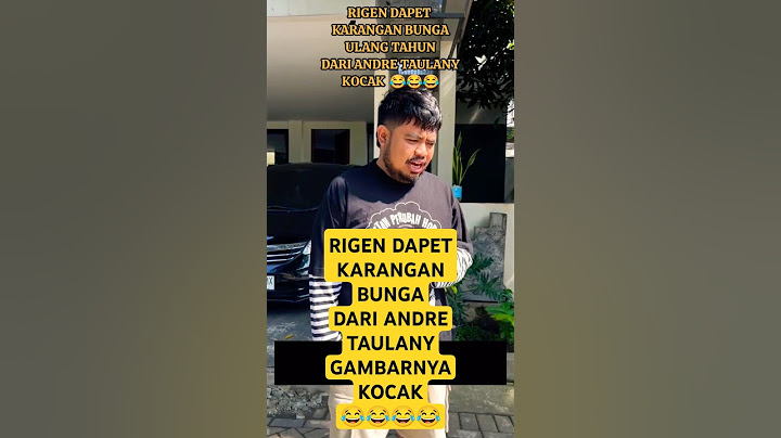 RIGEN DAPET KARANGAN BUNGA KOCAK DARI ANDRE TAULANY #rigen #andretaulany #lucu #videolucu #kocak