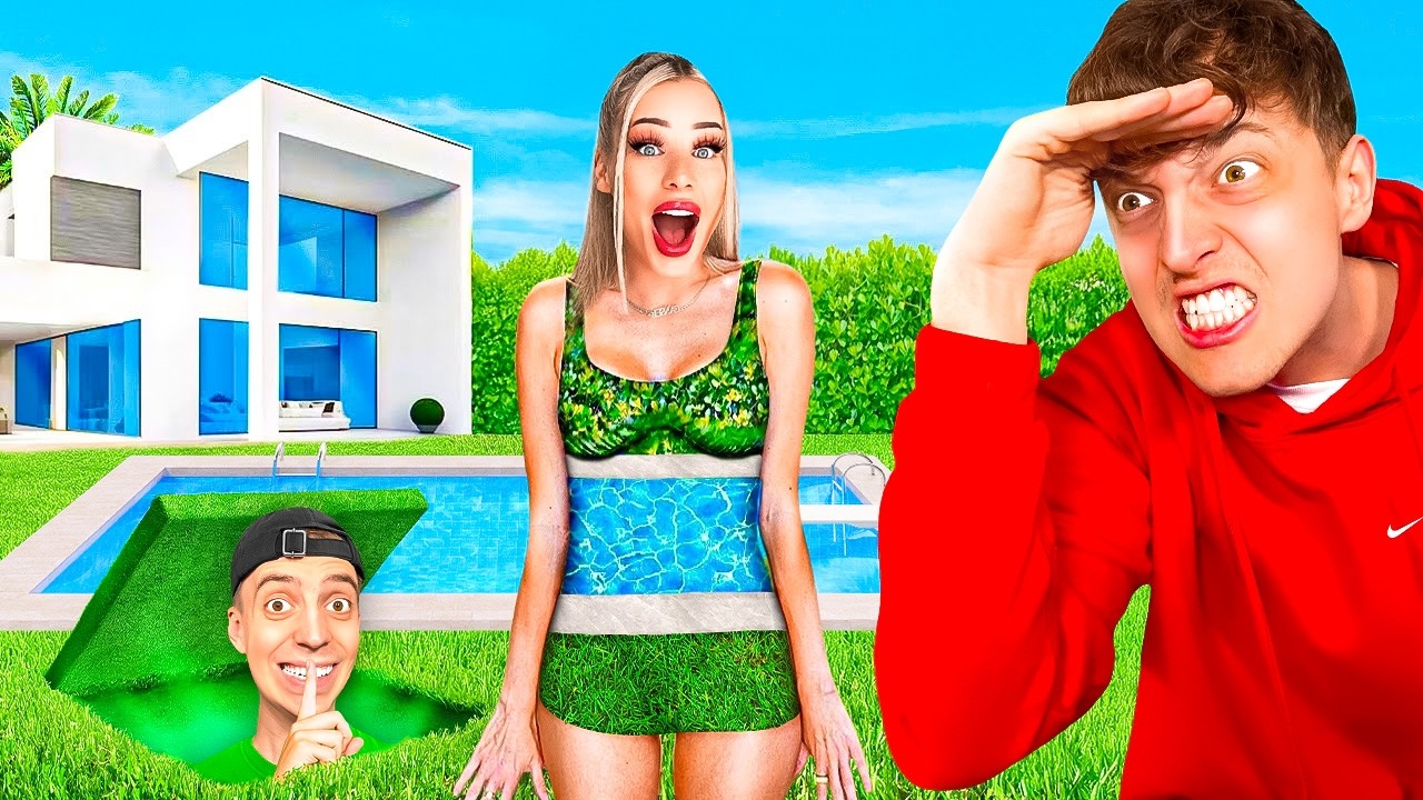 10.000€ EXTREM Hide and Seek in YOUTUBER VILLA!