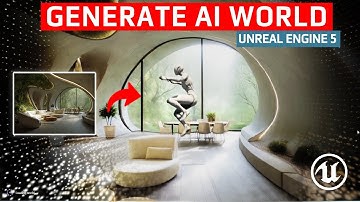 AI Image to 3D Scenes in UNREAL ENGINE 5: with Gaussian Splatting