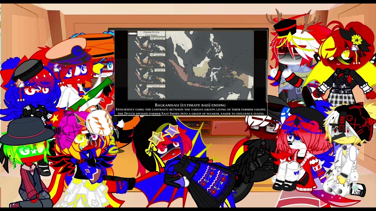 Countryhumans React To All Endings: Indonesia