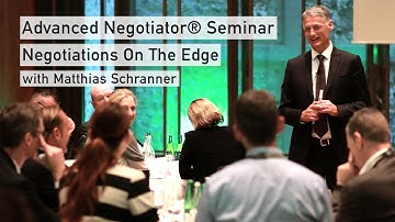 (EN) Advanced Negotiator® Seminar: Negotiations On The Edge
