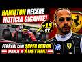 Hamilton RECEBE notícia GIGANTE! Ferrari com SUPER motor na ÁUSTRIA e com GANHO em Monza / F1 2026