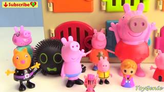 peppa pig friends and family trapped rescue learn colors