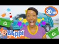 Clean machines    blippi music  community corner  kids sing and play