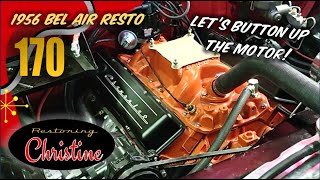 E170 Final 307 Chevy Small Block Connections!  Gauges, Wires, Hoses & More! 1956 Chevy Bel Air Resto