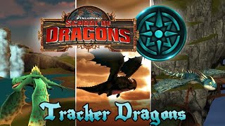 EVERY Tracker Class Dragons in School of Dragons *Footage* - Free to Use  - (Copyright Free) -ASMR