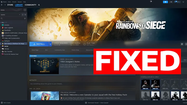 Fix Steam Games Not Launching - Game Crash Solved