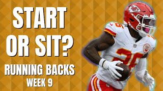 Week 9 Start/Sit: Which Running Backs should you FLEX? Fantasy Football Advice