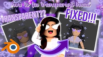 how to fix TRANSPARENT head in your GFX (Blender 2.83) | madiie melon‧₊˚✧
