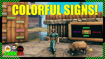 How to make COLORFUL signs  |  #Valheim #QuickTips