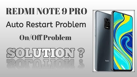 Redmi note 9 pro auto restart problem solution || All redmi mobile restart problem solution