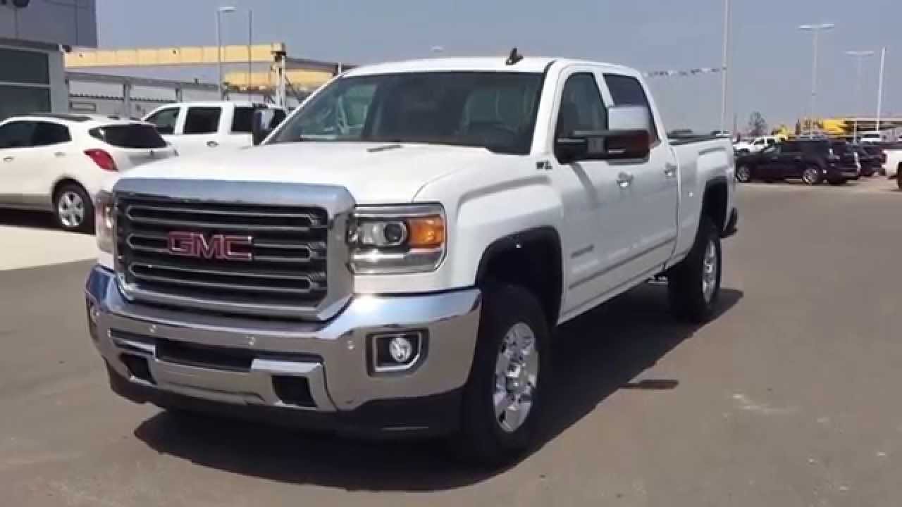 Summit White 2015 GMC Sierra SLT 3500 SRW Crew Cab Heavy Duty Truck YouTube