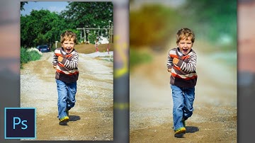 Photoshop Tutorial | How to Edit Outdoor Portrait | ( Blur & Color Background ) | PEZ