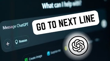 How To Go To Next Line in ChatGPT | Line Breaks in ChatGPT | Openai Tutorial (2025)