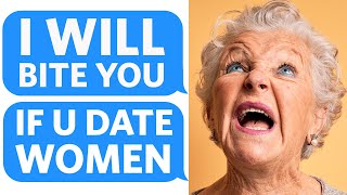 Entitled Grandmother BITES ME for DATING A WOMAN...  says I will BURN for my SINS - Reddit Podcast