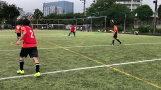 2019.07.21（日）【品川区フットサルリーグ2019 PEACEカテゴリ 第11節】《リナイツ・グラティス》V S 《RE:HENTS》2-1 前半@しながわ中央公園