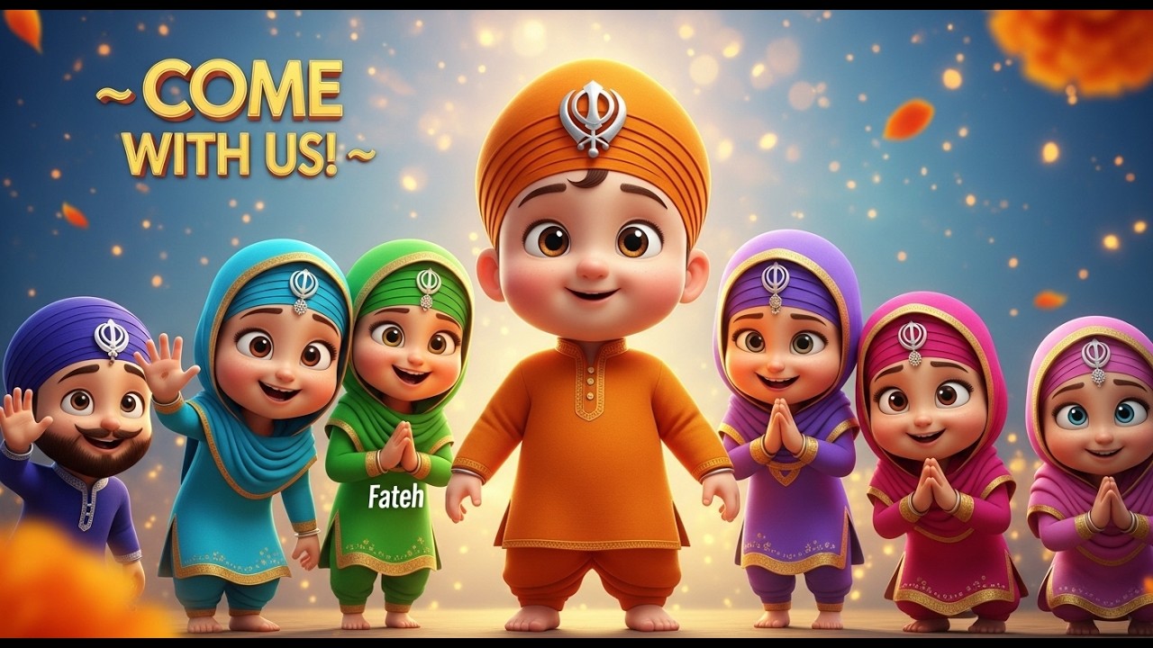 ⁣✨ Magical Waheguru Simran for Kids 🙏 | Sikh Baby & Friends | Animated Sikh Story | Prabh Kaa Simran