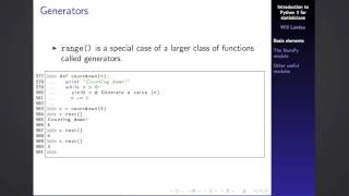 Introduction to Python for statisticians