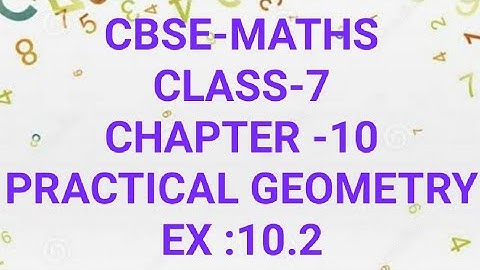 CBSE-MATHS|CLASS -7|CHAPTER -10|PRACTICAL GEOMETRY|EX :10.2|in Malayalam|MJ ACADEMY|