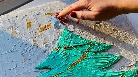 Can You REALLY Make a Beautiful Christmas Tree with Texture Paste?Of course For beginners!