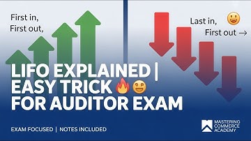 LIFO Method (Last In First Out) | Cost Accounting | Junior Auditor & Audit Inspector Exam #psssb